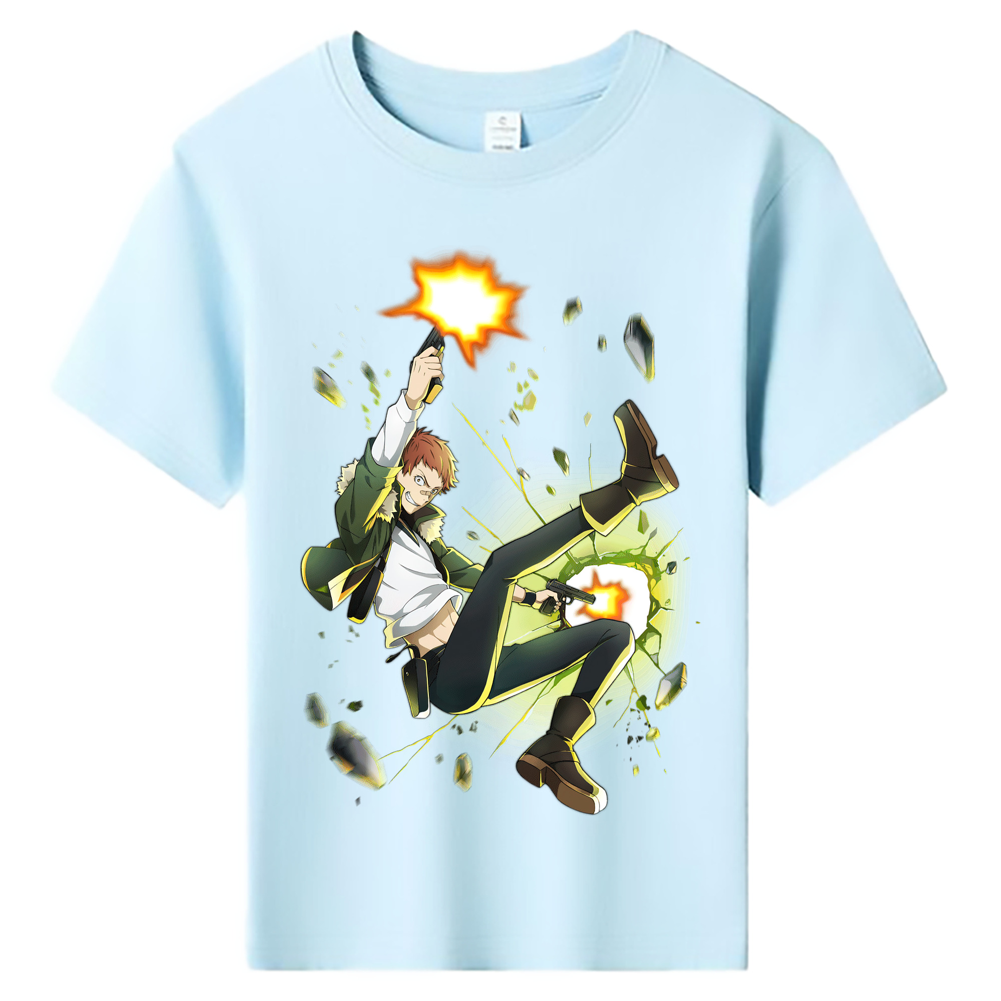 （画像用） 文豪ストレイドッグス Bungo Stray Dogs 綿100％キッズTシャツ（フロントプリント）